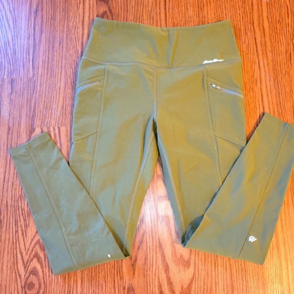 Eddie Bauer olive leggings.  Like new.